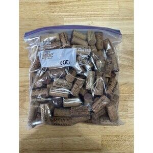 QUALITY Natural Used Wine Corks Lots of 100 Craft Wedding Solid Cork Crafts